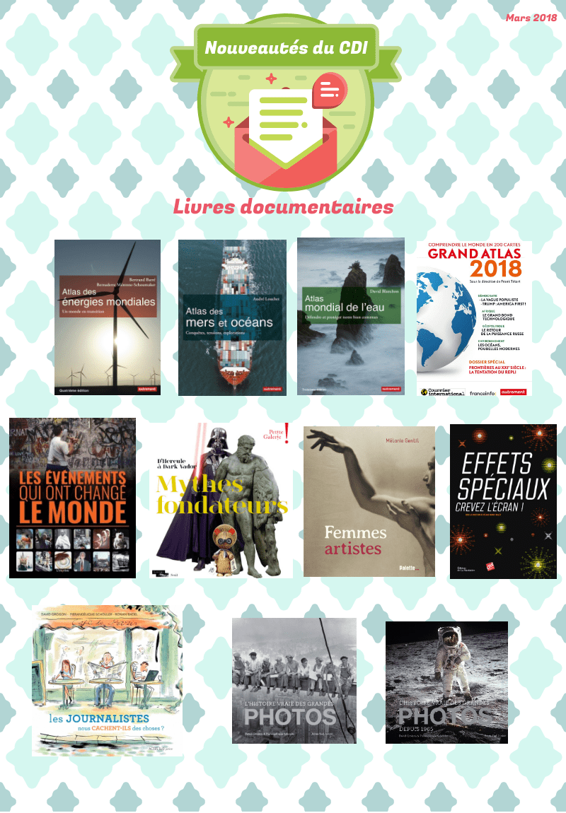 affiche nouveautés livres documentaires